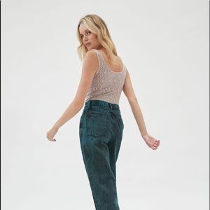 Urban Outfitters BDG High Waisted Baggy Jeans Teal